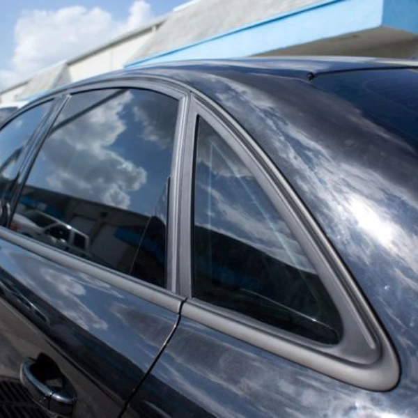 Window Trims: Matte Black Vinyl Wrap
